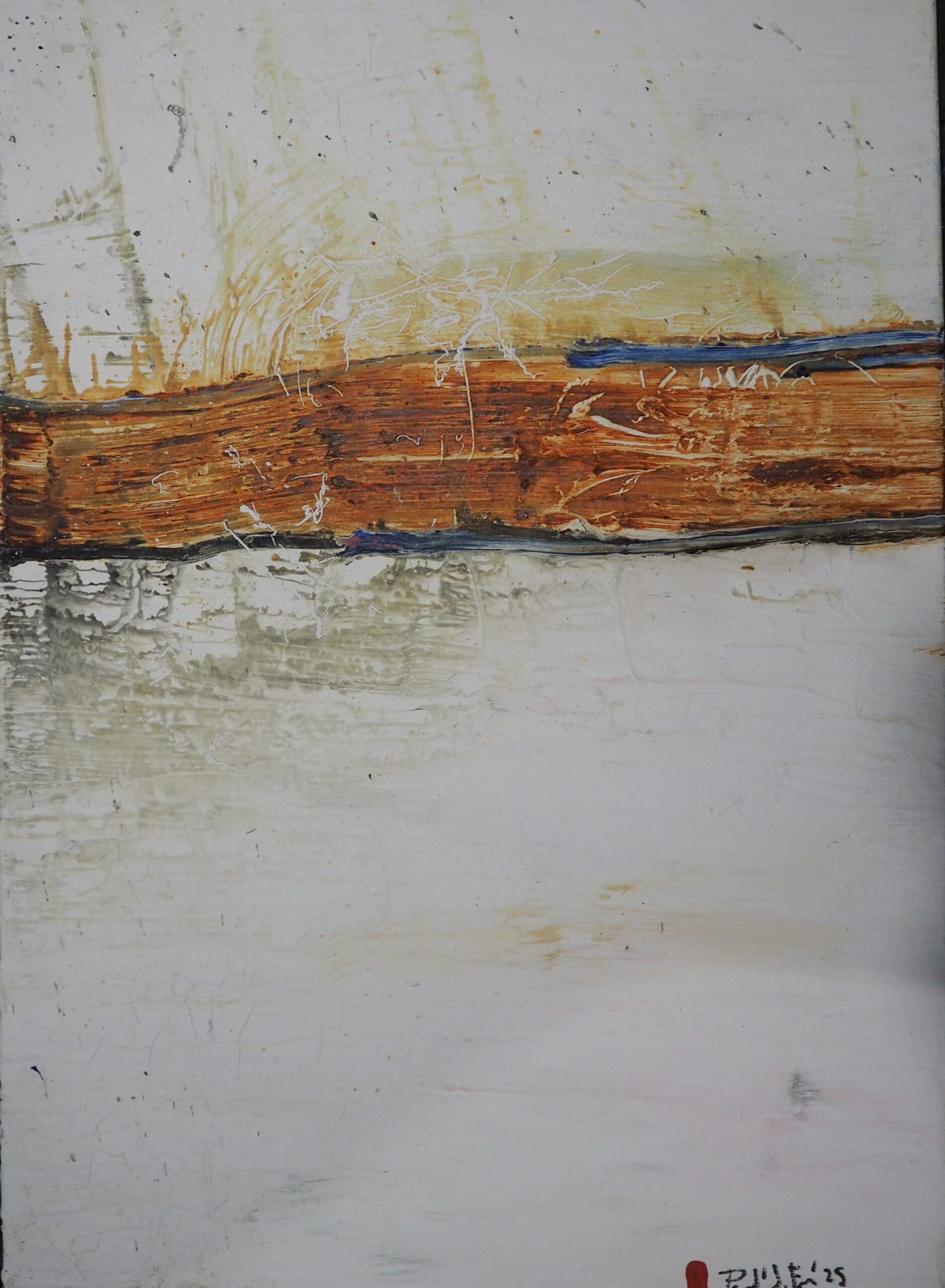 Ocre entre blaus. Animaldepintor