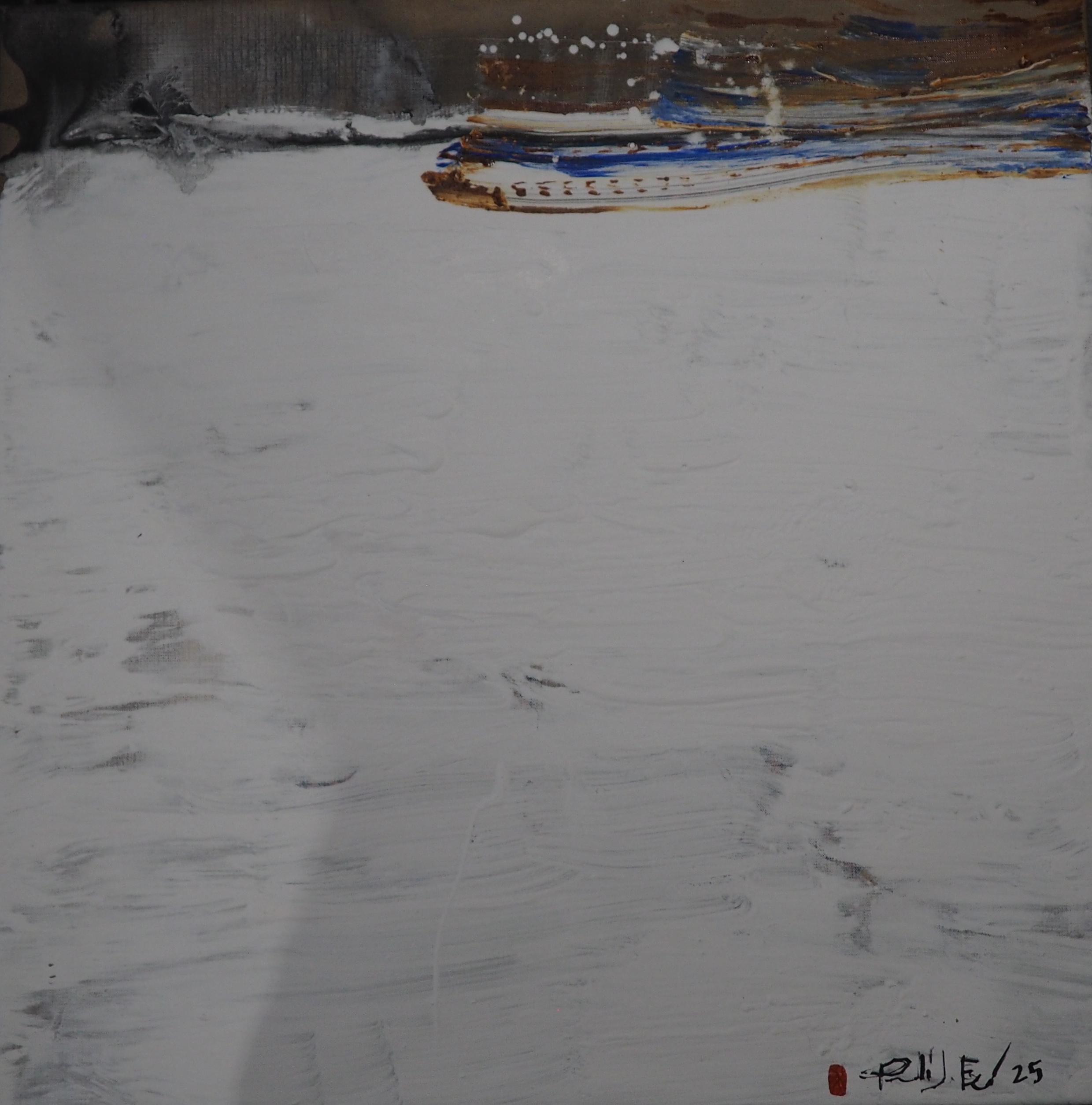 Paisatge blanc ocre. Animaldepintor