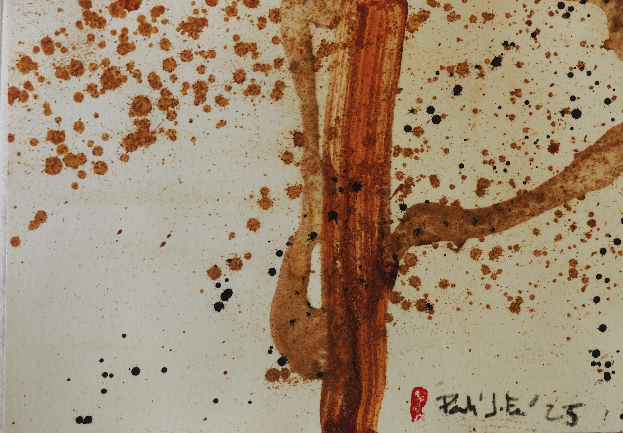 Paisatge vertical al desert. Animaldepintor